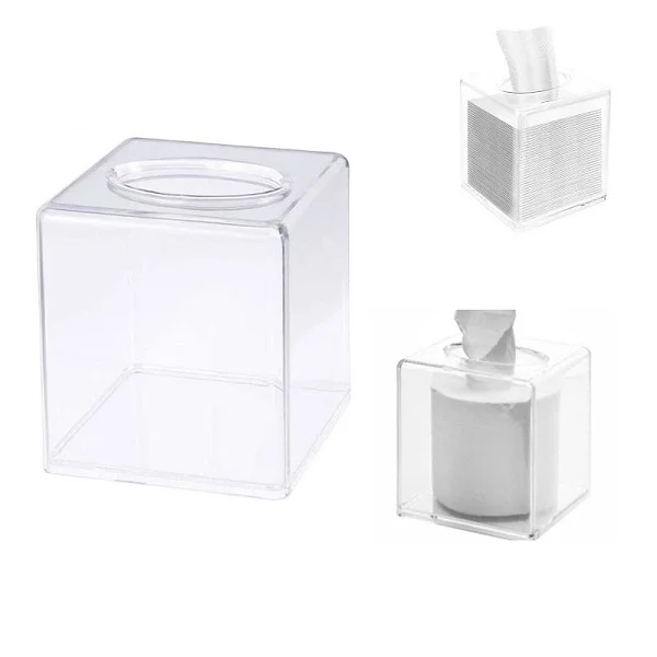 Acrylic Cosmetic Organizer, Tissue Box Model ZA006